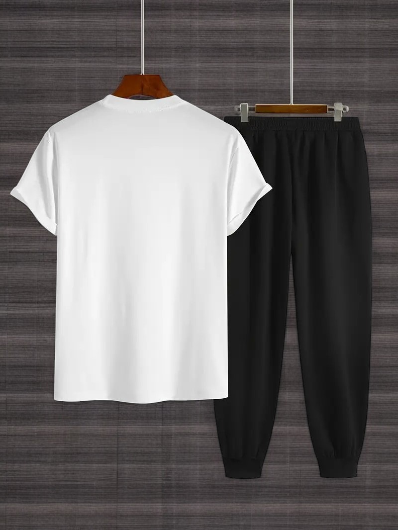 Unisex NYC Baskılı Tasarım Tshirt Eşofman Takımı