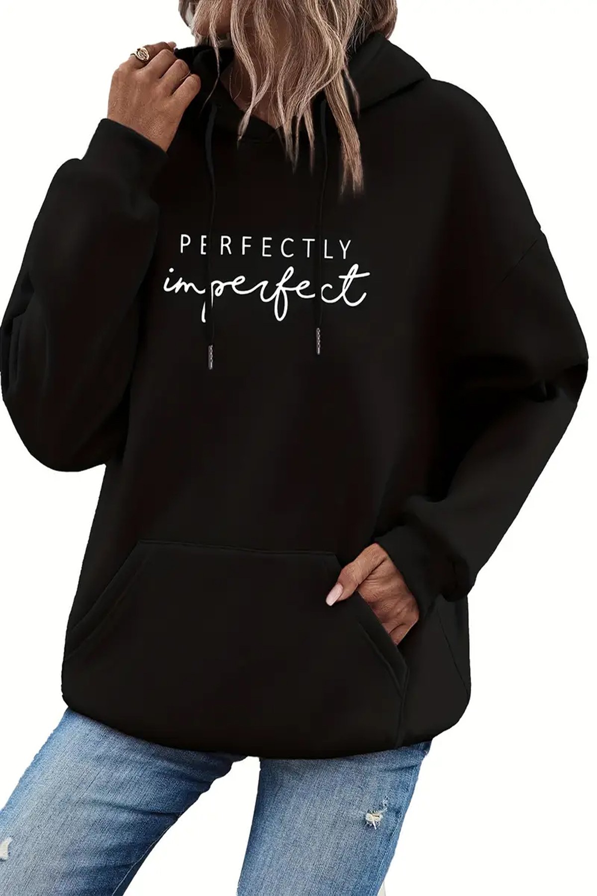 Perfectly Baskılı Oversize Sweatshirt