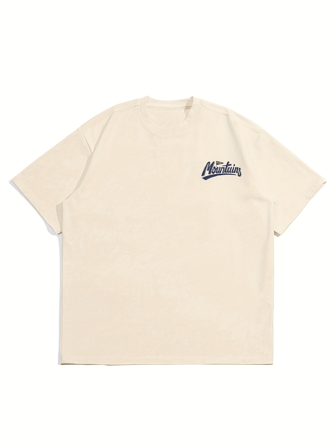 Unisex Mountain Tasarım Basklı Tshirt