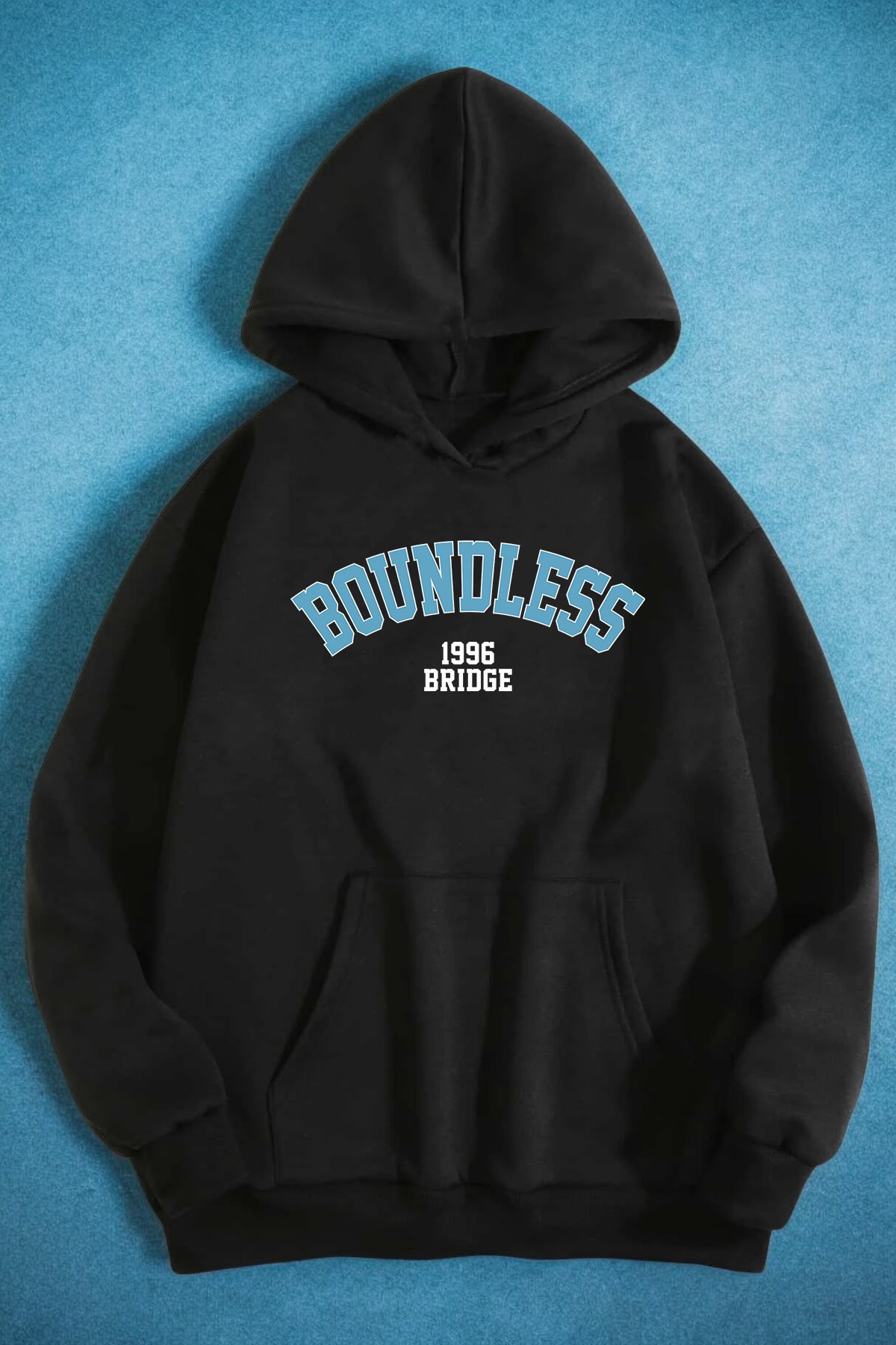 Boundless 1996 Bridge Baskılı Oversize Sweatshirt