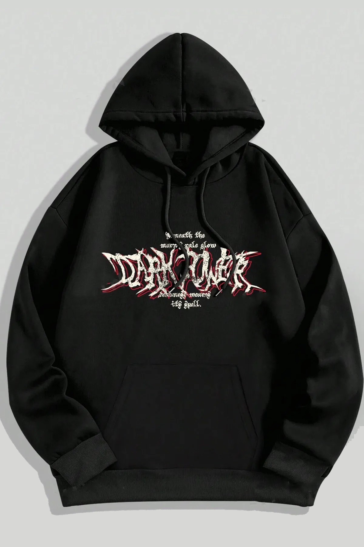 Dark Baskılı Oversize Sweatshirt