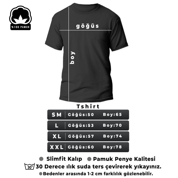 Unisex Çığlık Tasarım Basklı Tshirt