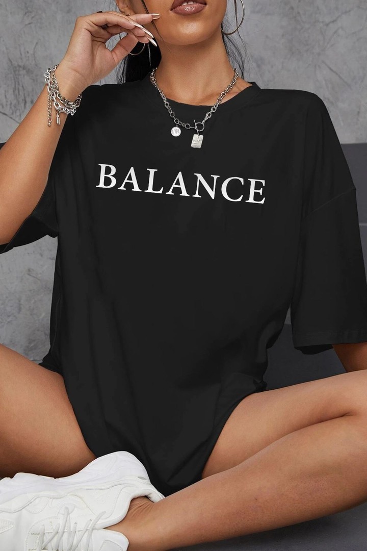 Unisex Balance Baskılı T-shirt