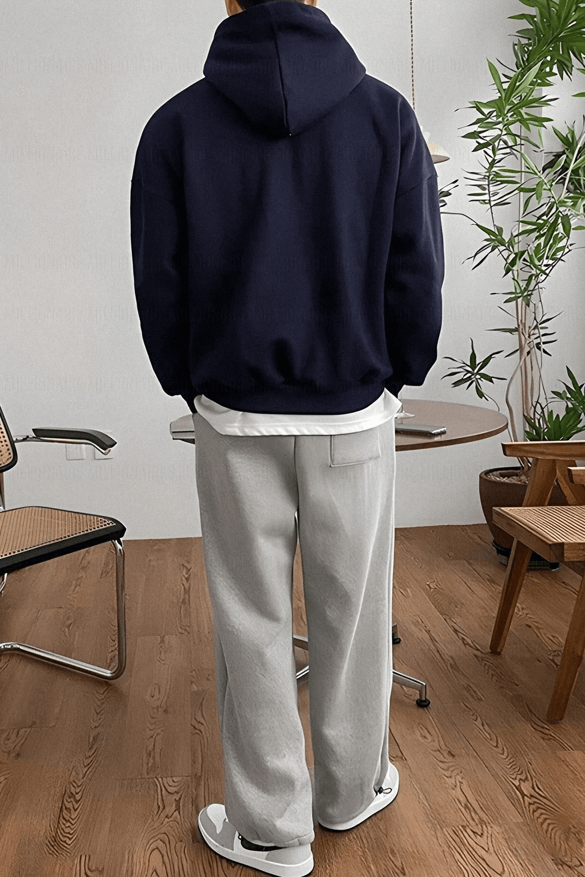 Unisex Earth Baskılı Oversize Sweatshirt