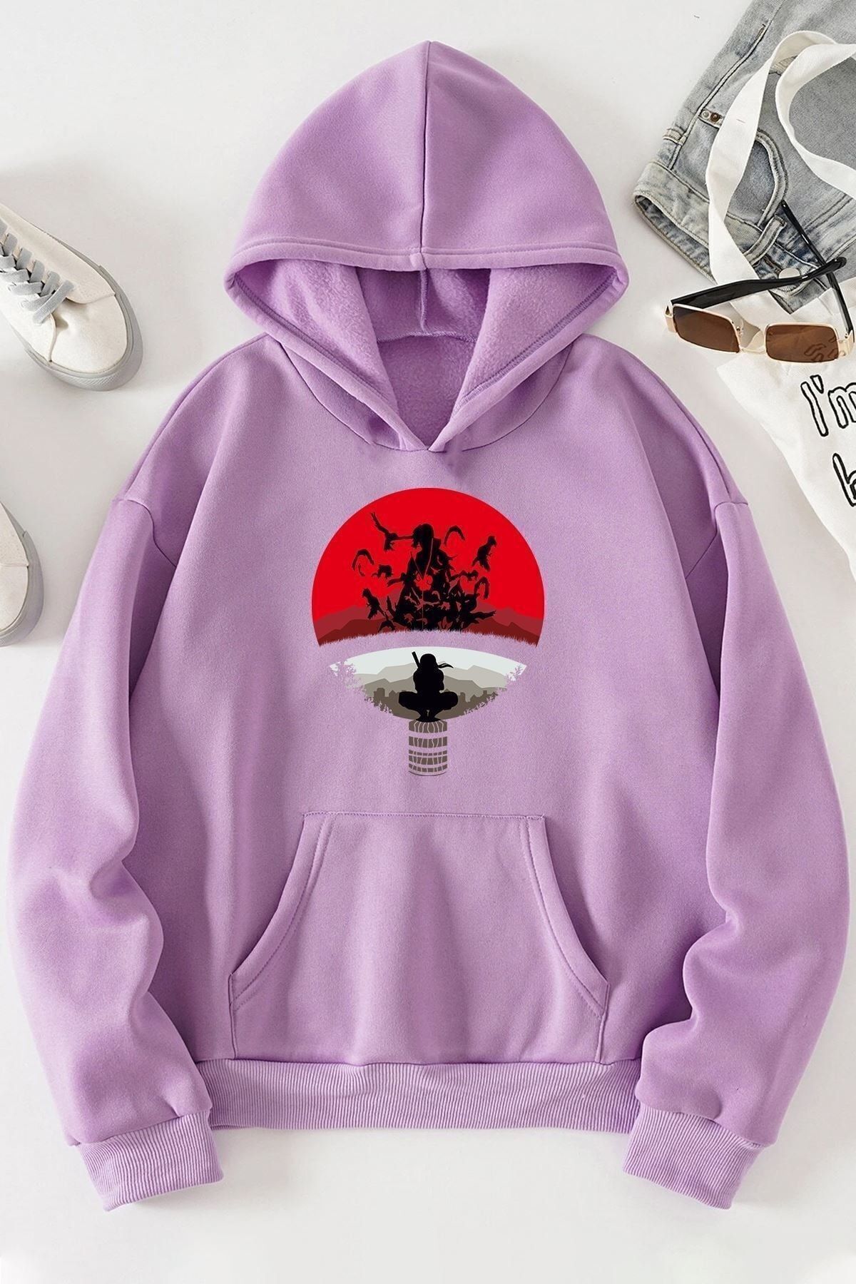 Itachi Uchiha Baskılı Sweatshirt