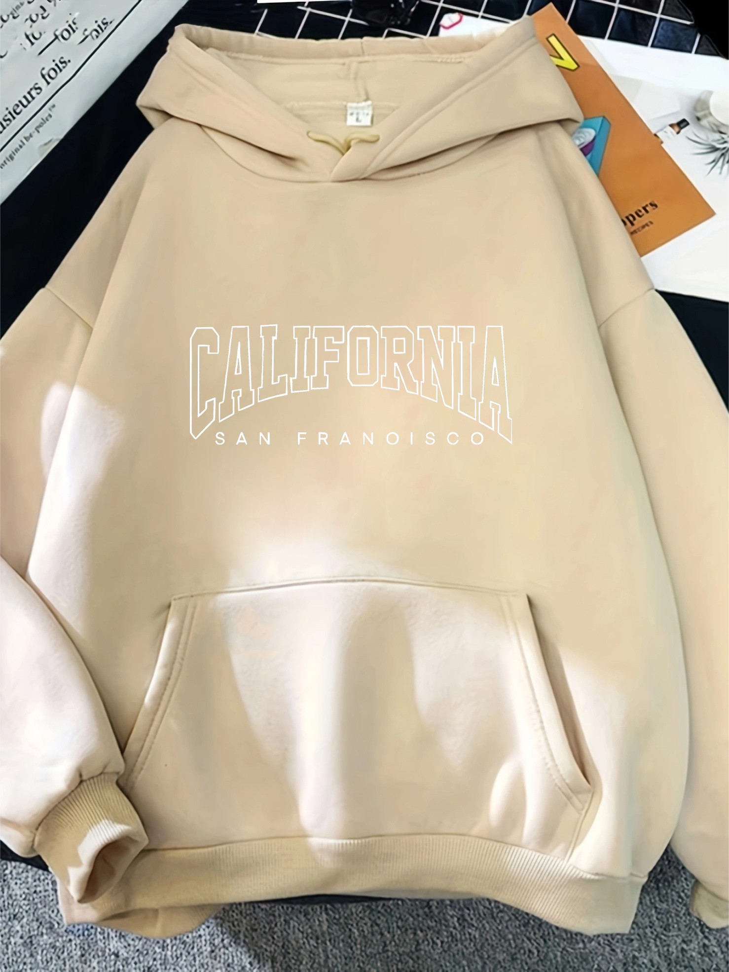 Unisex San Fransisco Baskılı Oversize Sweatshirt