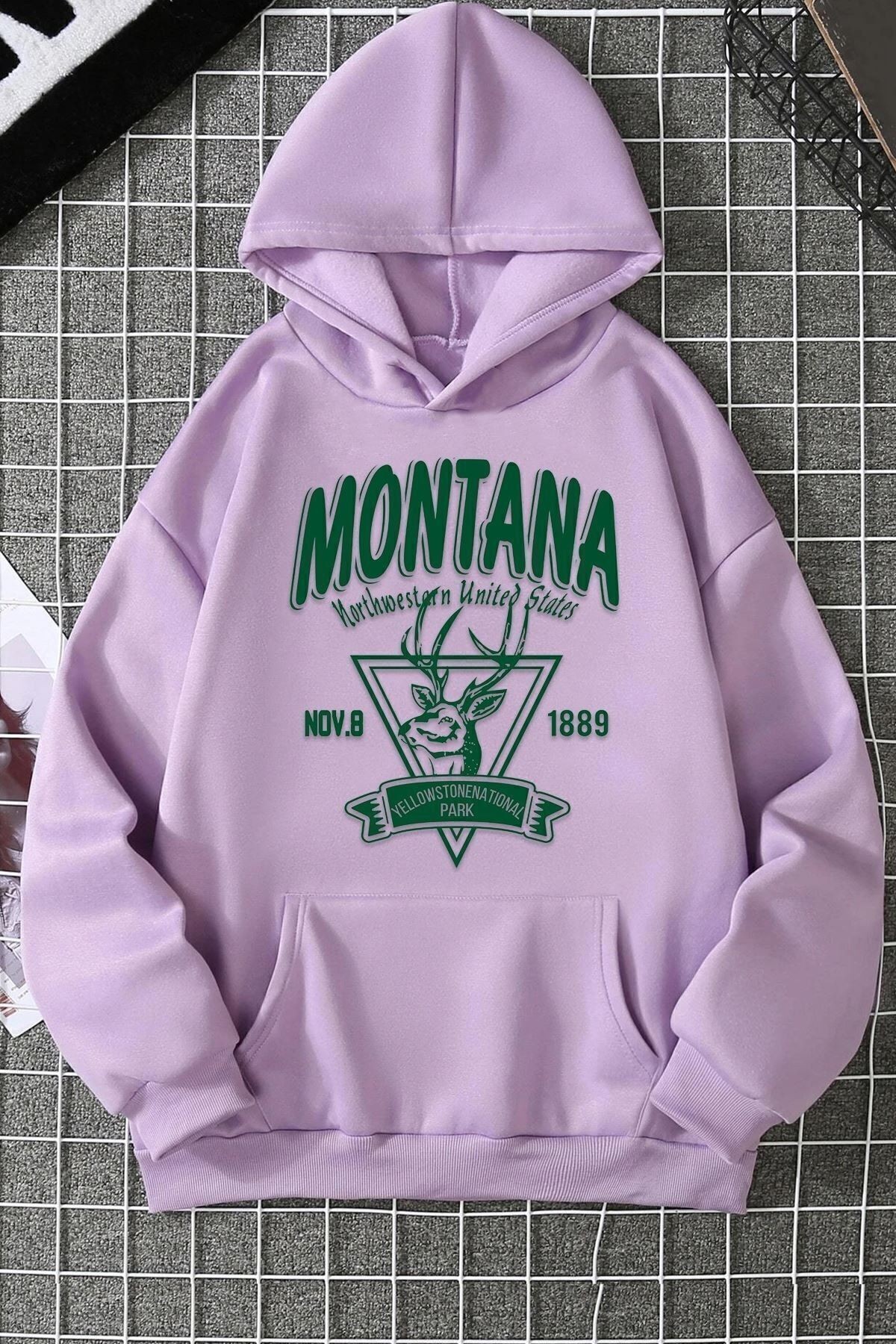 Montana Baskılı Sweatshirt