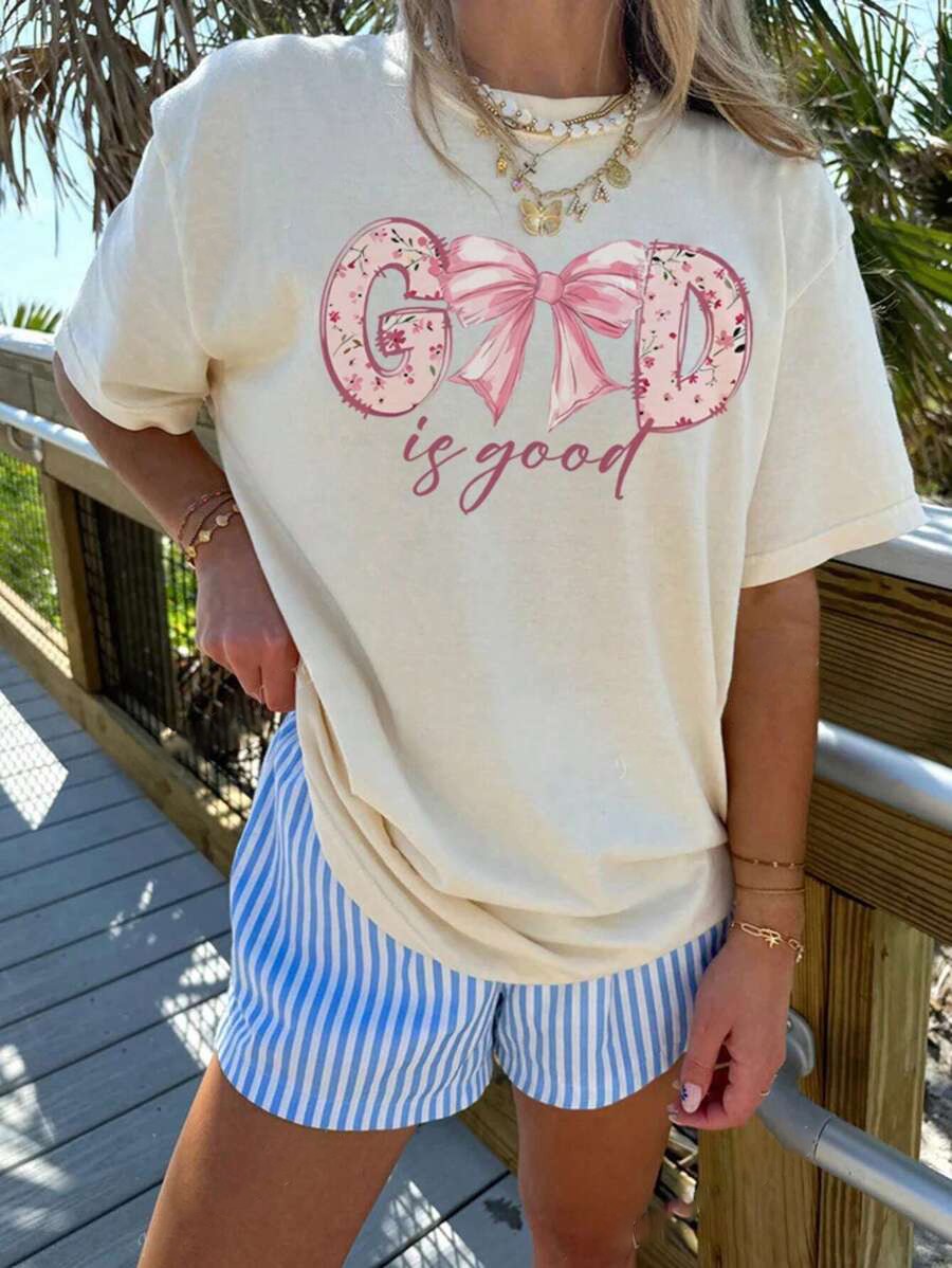 Unisex God is Good Tasarım Basklı Tshirt
