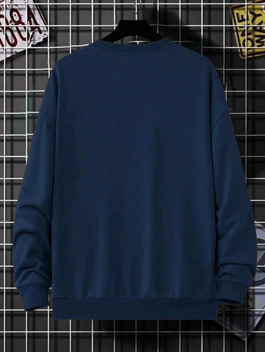 Unisex Monaco Baskılı Oversize Sweatshirt