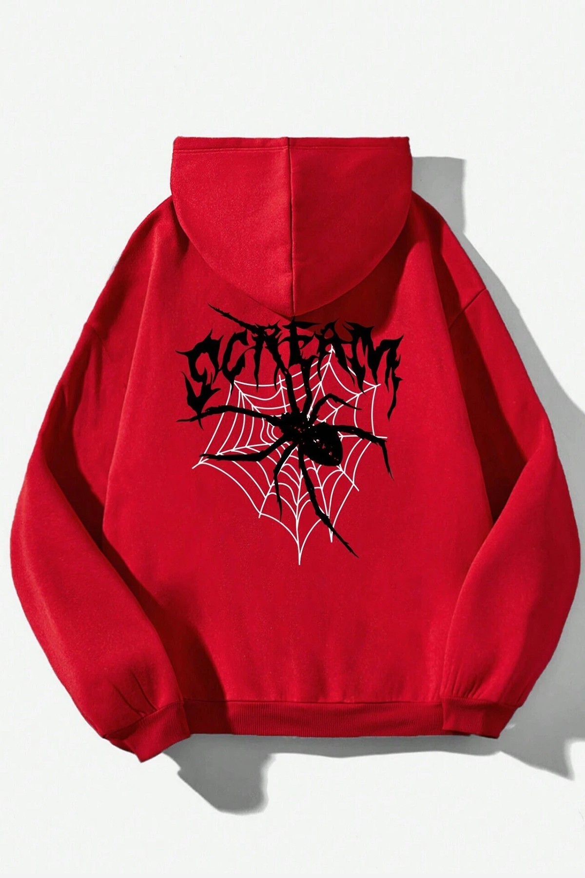 Scream Baskılı Oversize Sweatshirt