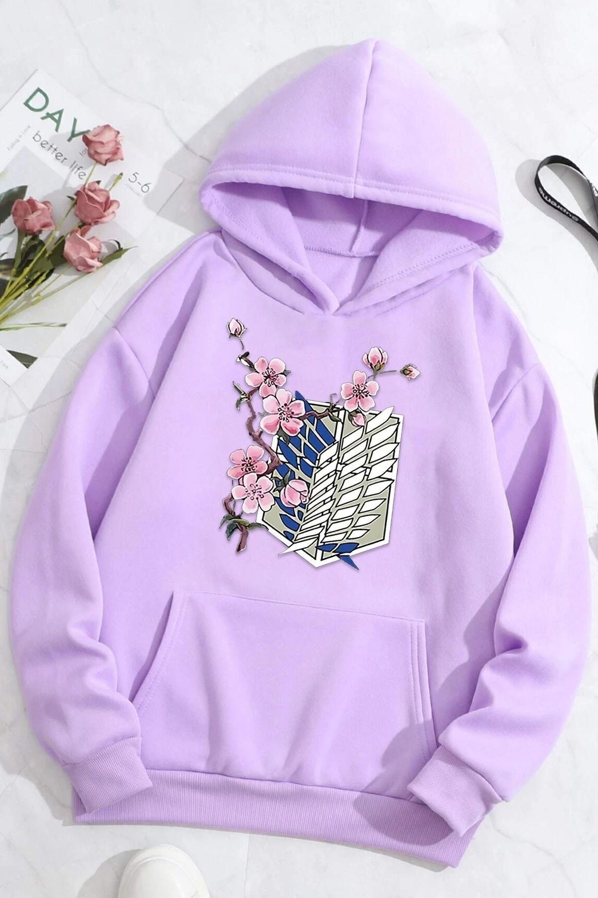 Flowers Baskılı Sweatshirt