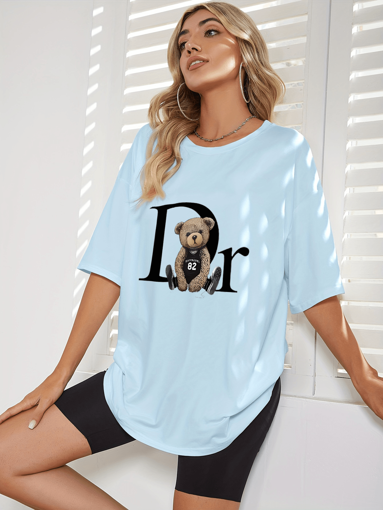 Unisex Dr. Ayı Tasarım Basklı Tshirt