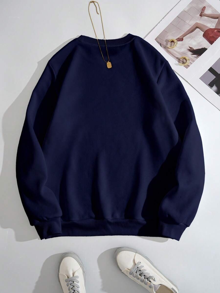 Unisex New York Baskılı Oversize Sweatshirt