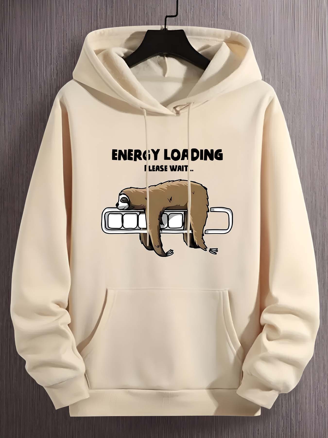 Unisex Tembel Animal Baskılı Oversize Sweatshirt