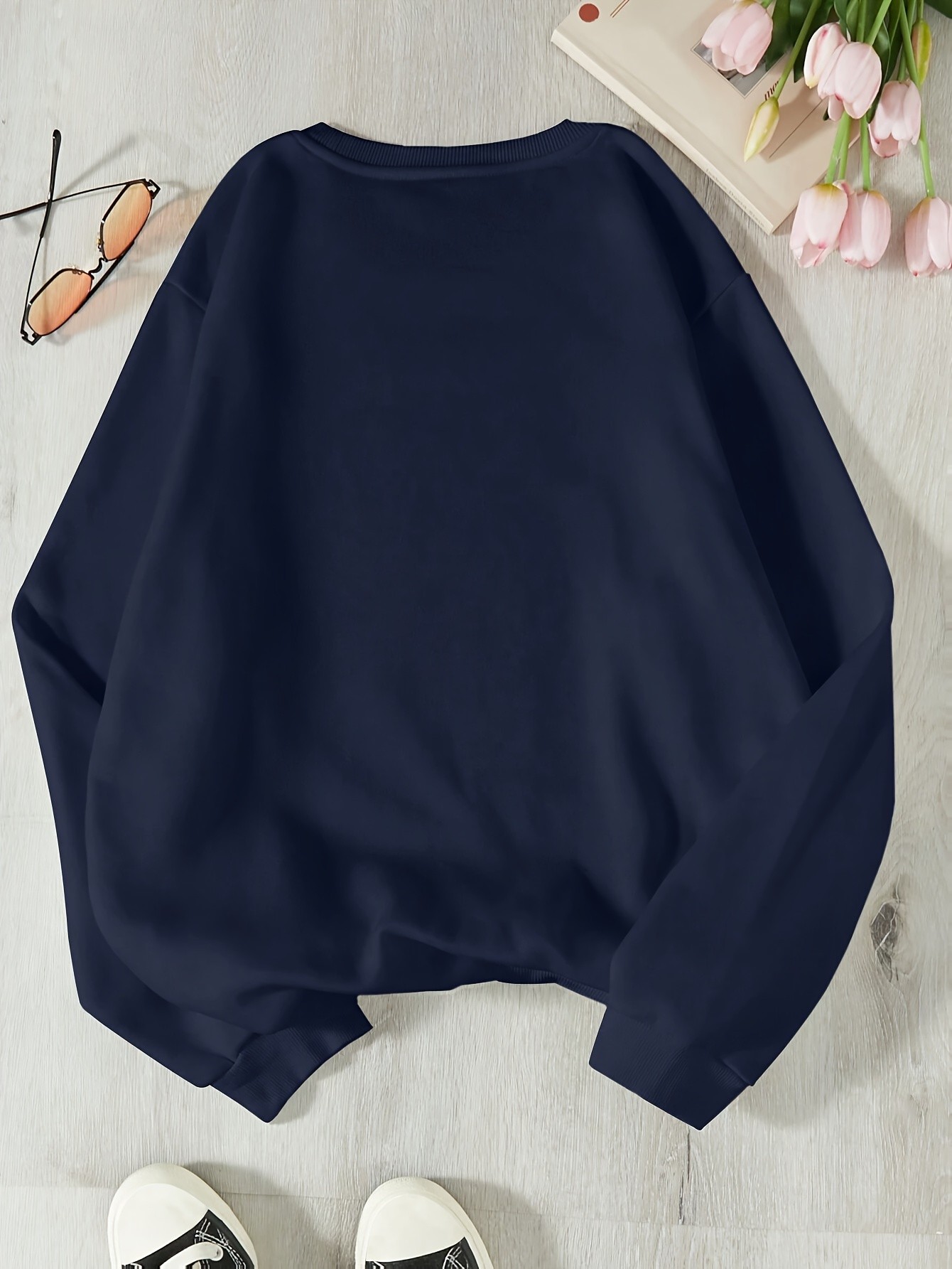 Unisex The Starry Night Baskılı Oversize Sweatshirt