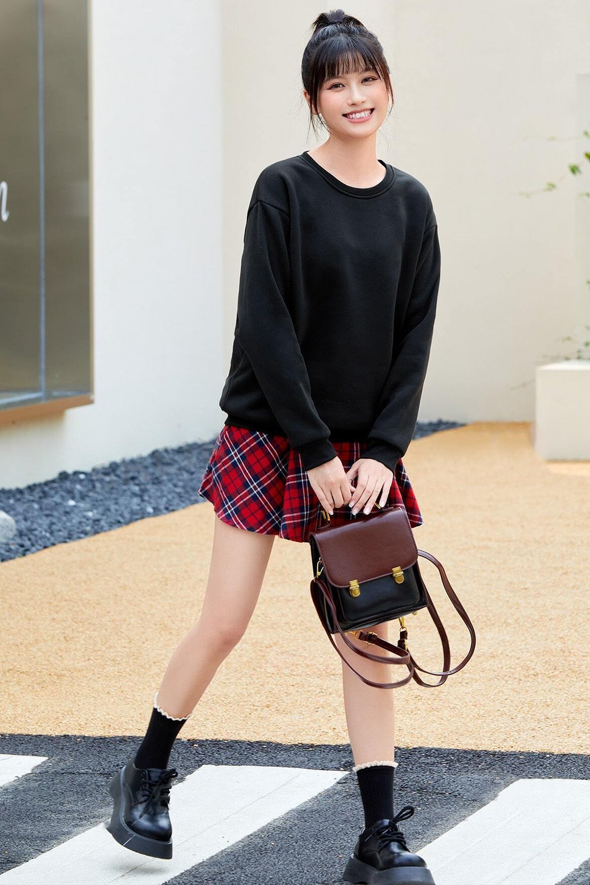 Vangogh Baskılı Oversize Sweatshirt