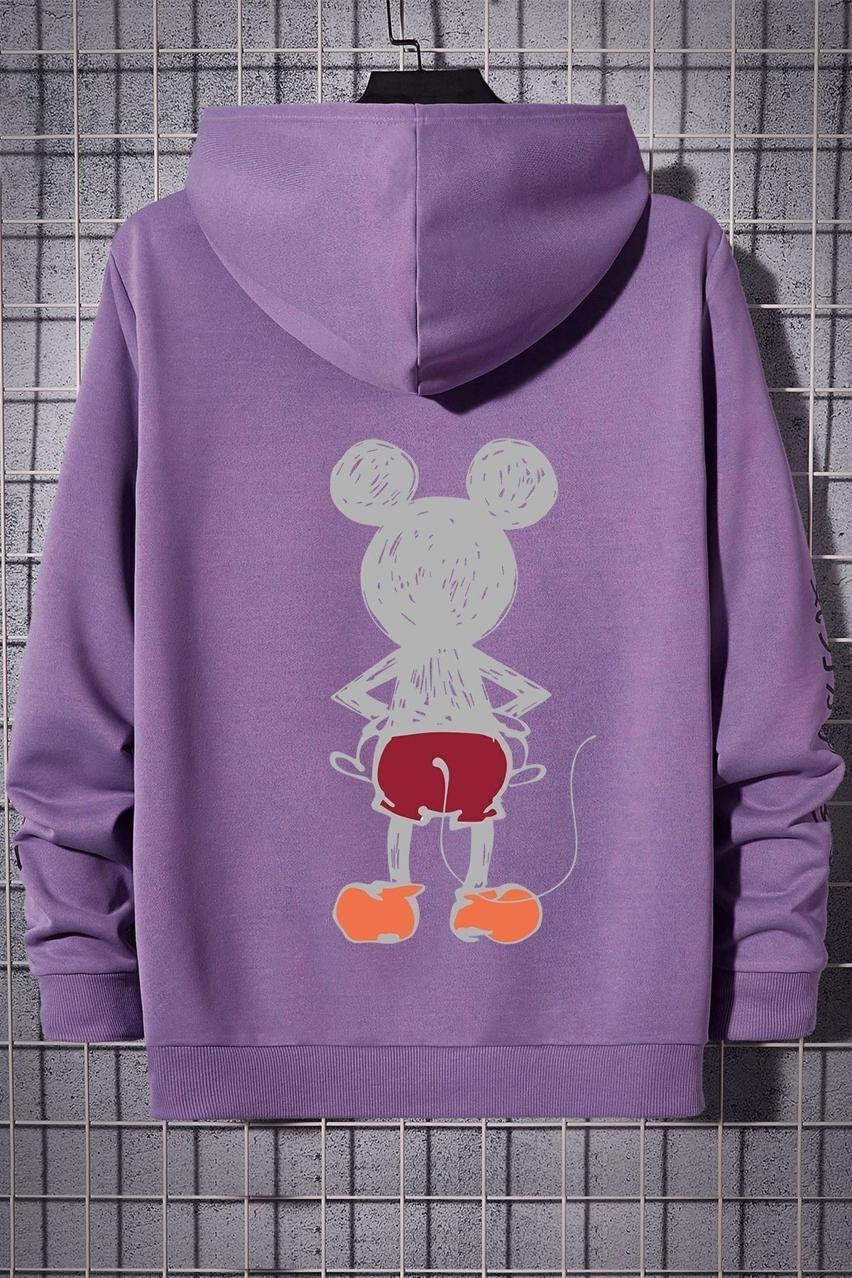 Mause Sırt Baskılı Sweatshirt
