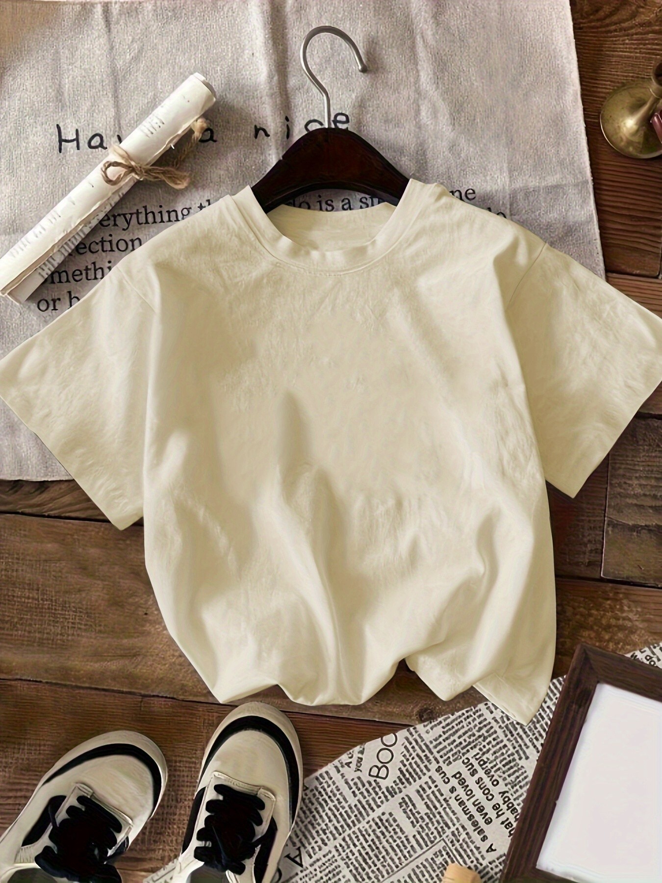 Unisex Sehir Manzarali Vangogh Baskılı Oversize Tişört – %80 Pamuk – Renkli Baskı – Günlük Rahat Kesim