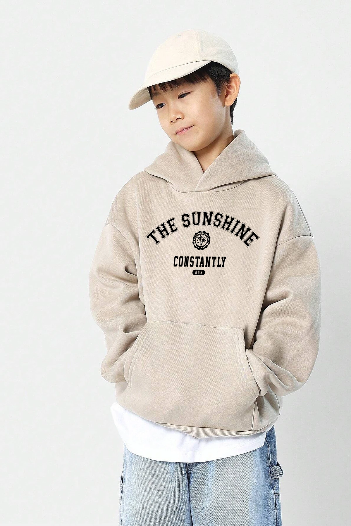 The Sunshine Baskılı Erkek - Kız Çocuk Rahat Kalıp Sweatshirt