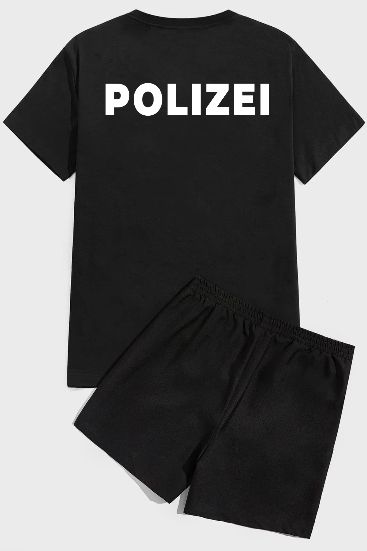 Polizei Baskı Şort Takım