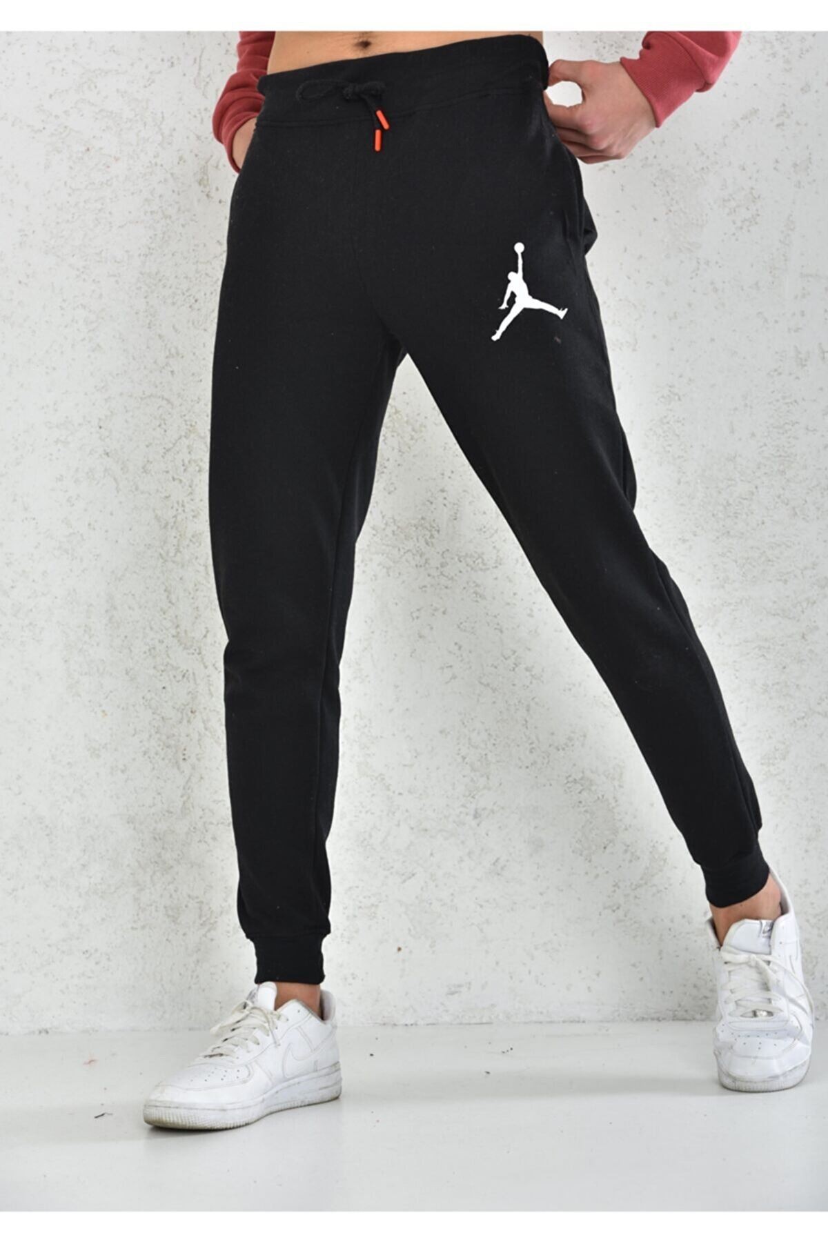 Siyah Jumpman Spor Eşofman Altı