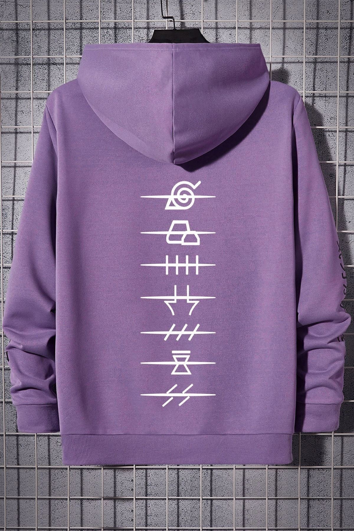 Ninja Akatsuki Sırt Baskılı Sweatshirt