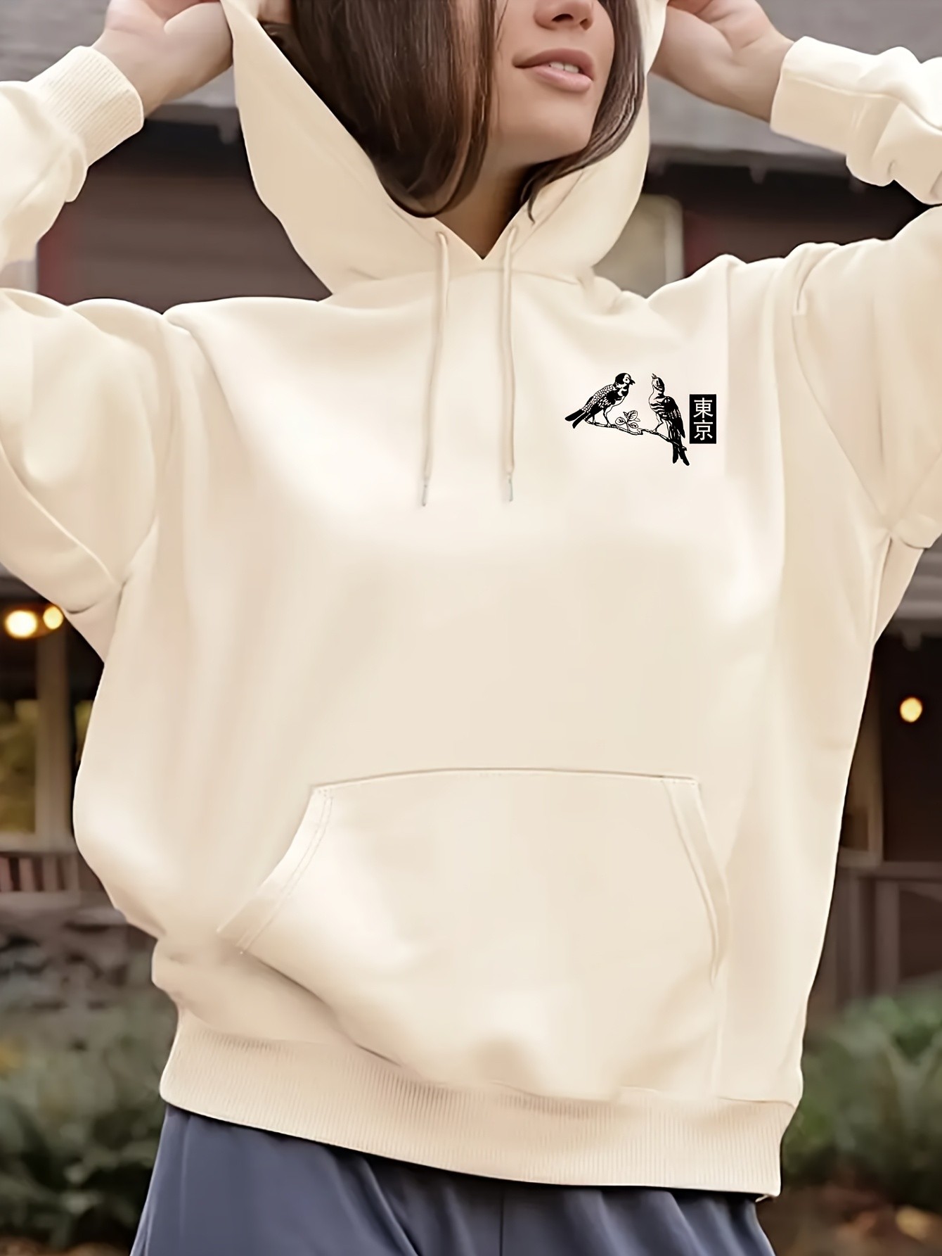 Unisex Tokyo Baskılı Oversize Sweatshirt