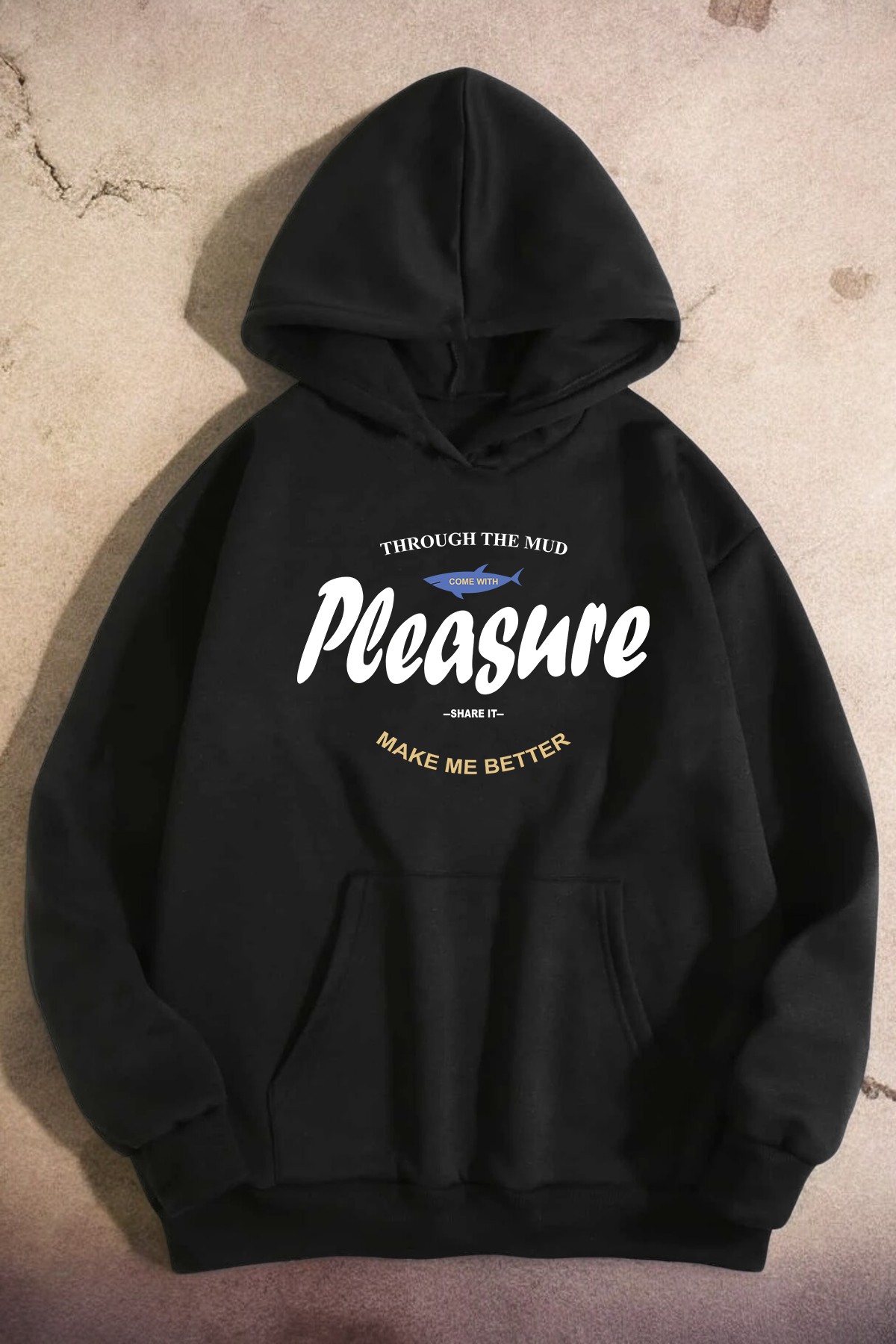 Pleasure Baskılı Oversize Sweatshirt