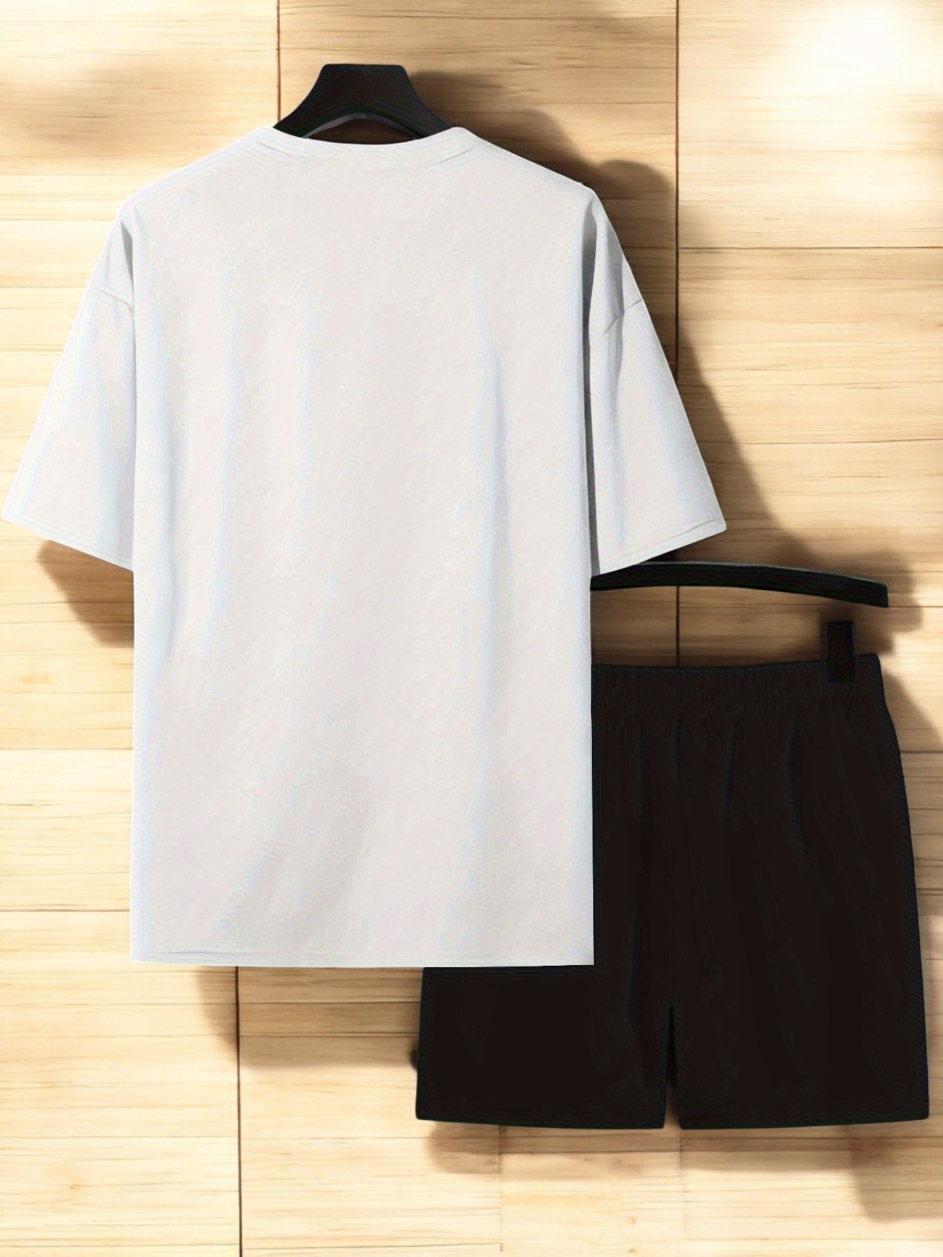 Unisex 3 Kalp Baskılı Tasarım Şort Takım