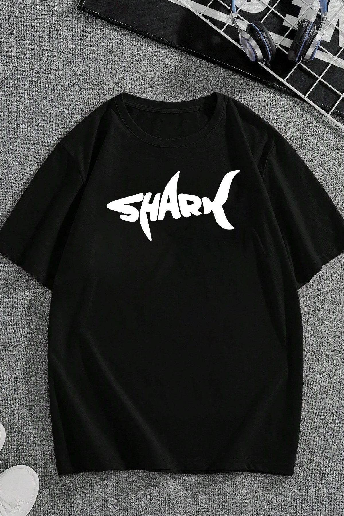 Unisex Shark Tasarım Tshirt