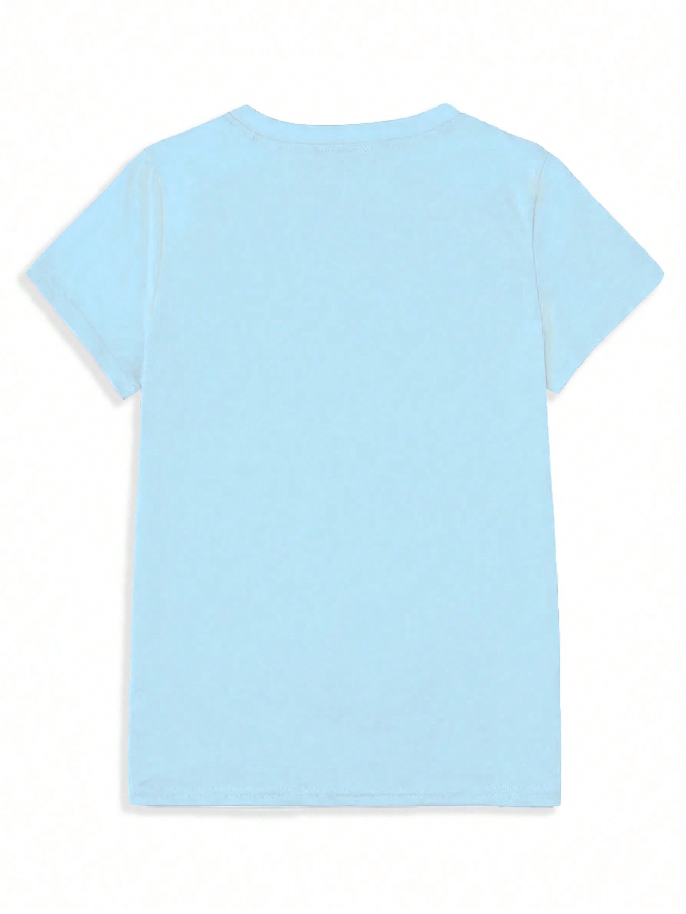 Unisex Sevimli Kedi Patili Kalp Tasarım Basklı Tshirt