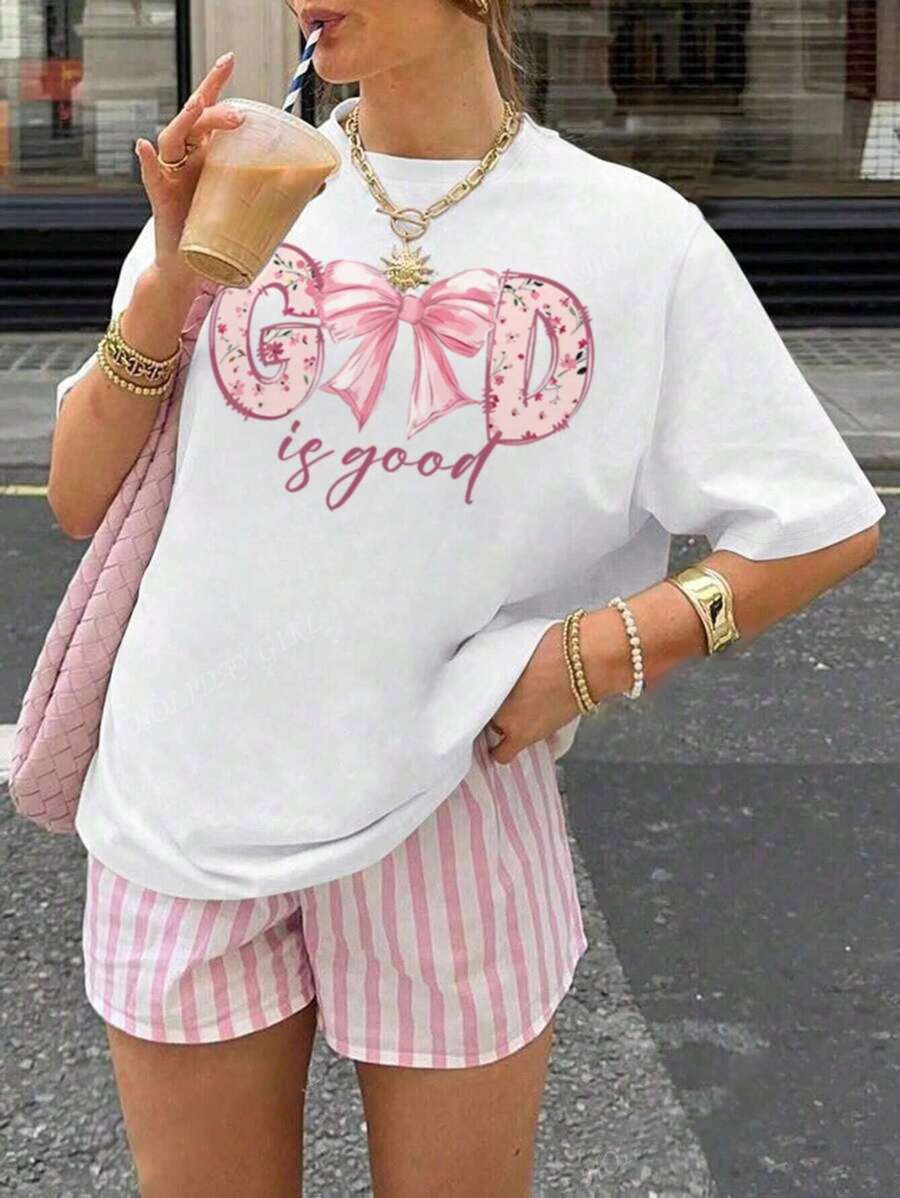 Unisex God is Good Tasarım Basklı Tshirt