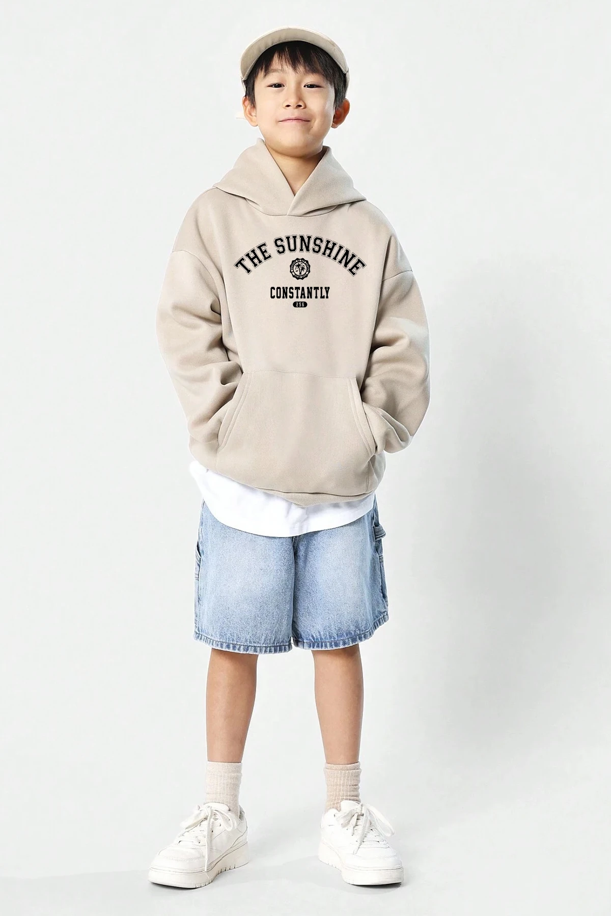 The Sunshine Baskılı Erkek - Kız Çocuk Rahat Kalıp Sweatshirt