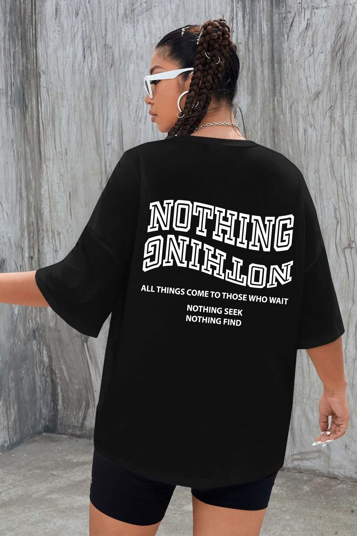 Unisex Nothing Tasarım Tshirt