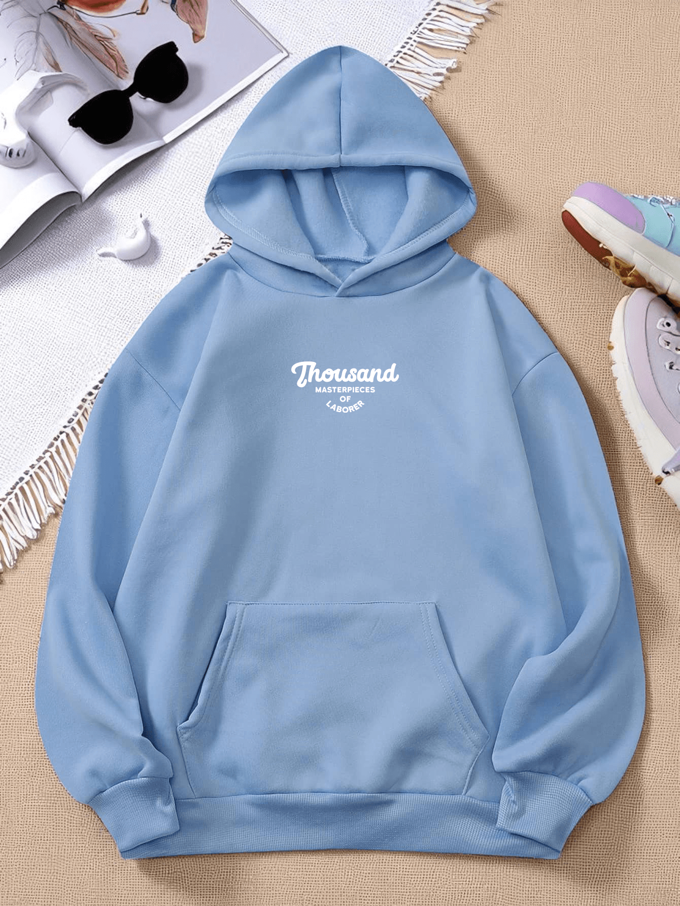 Unisex Thousand Baskılı Oversize Sweatshirt