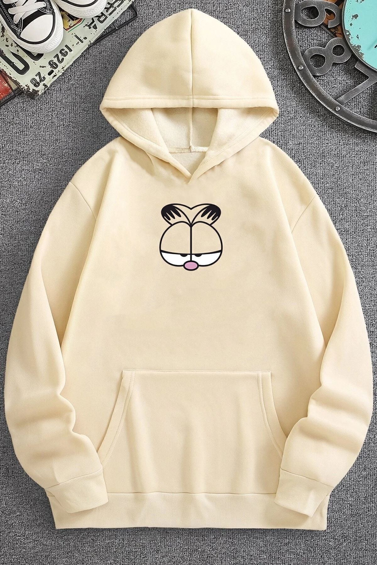 Garfield Baskılı Sweatshirt