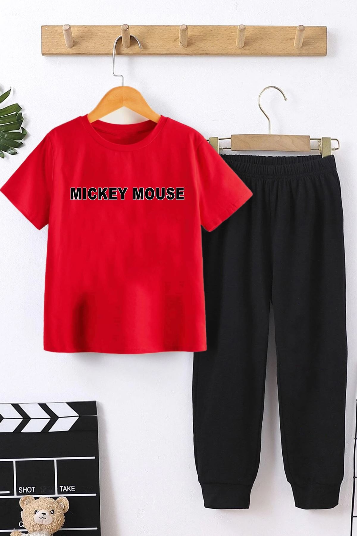 Çocuk Mickey Mause Alt - Üst Eşofman Takımı