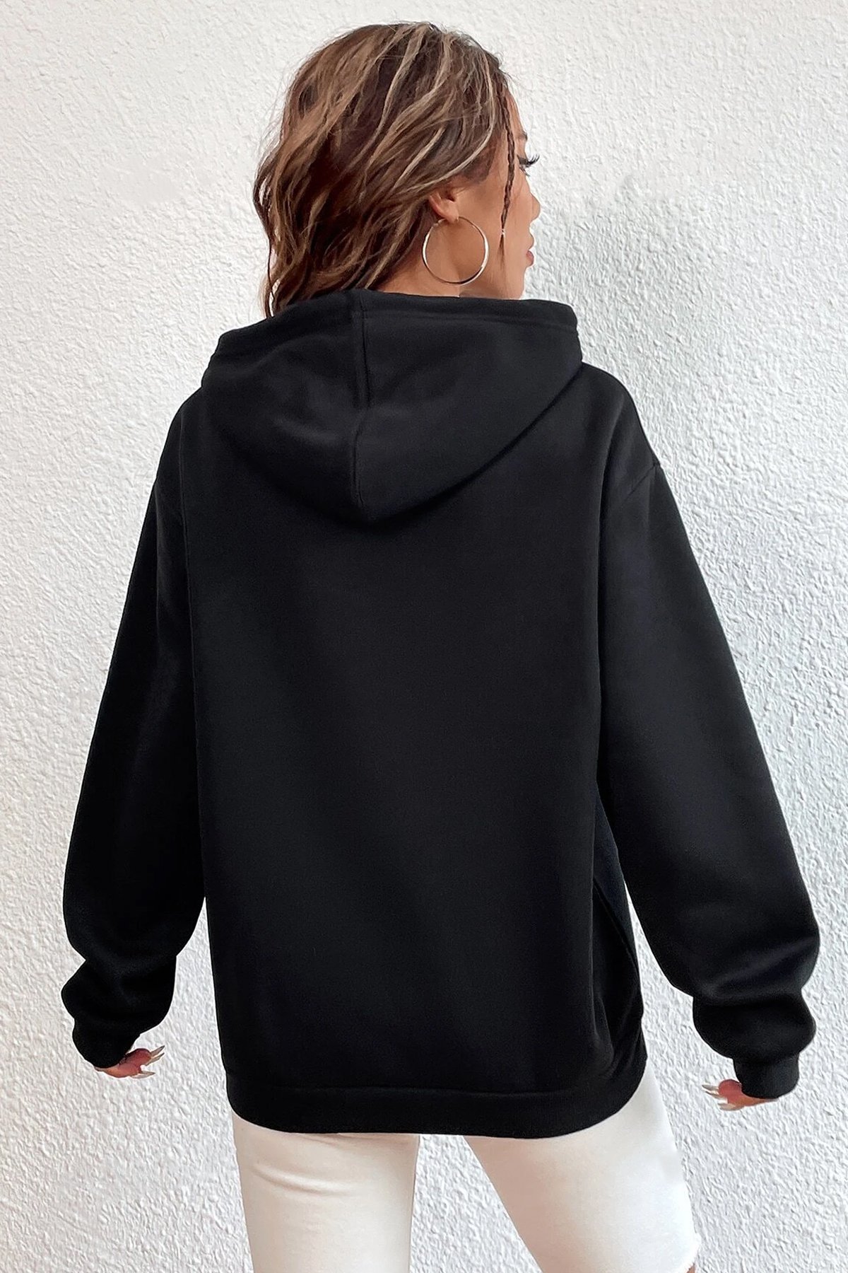 Holiday Baskılı Unisex Oversize Sweatshirt