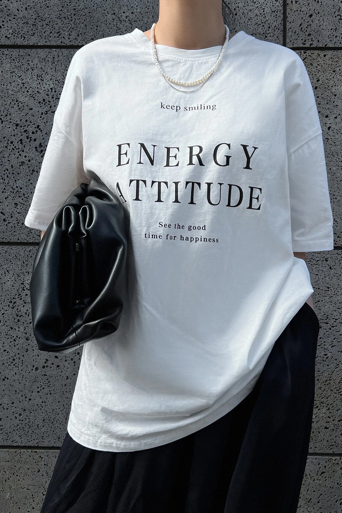 Unisex Energy Baskılı Tasarım Tshirt