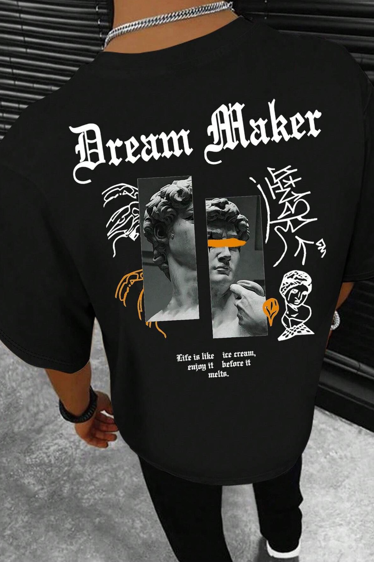 Unisex Dream Maker Baskılı Tasarım Tshirt