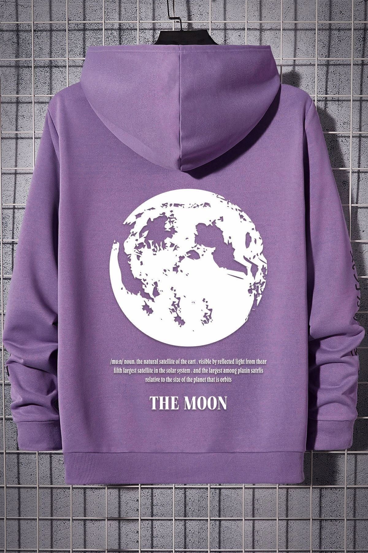 The Moon Baskılı Sweatshirt