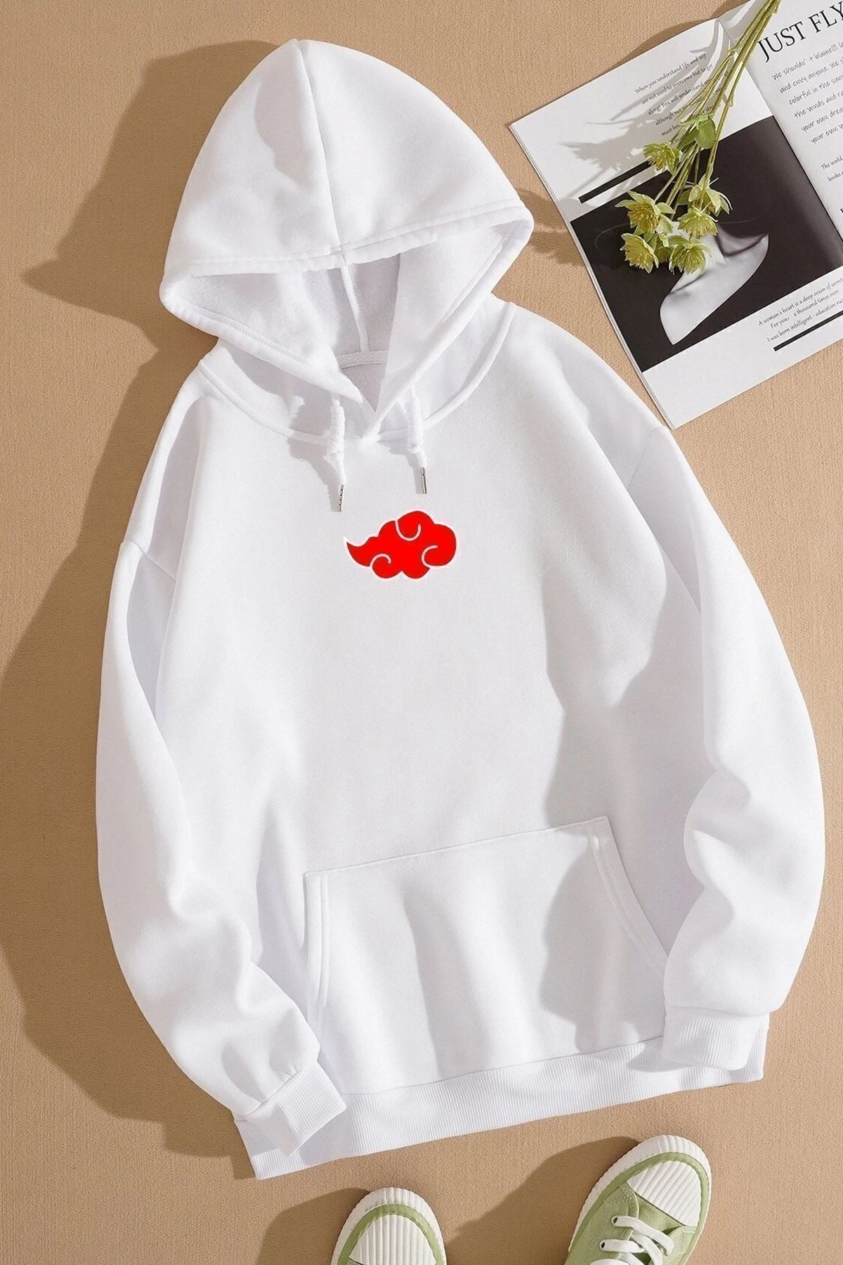 Ninja Akatsuki Sırt Baskılı Sweatshirt