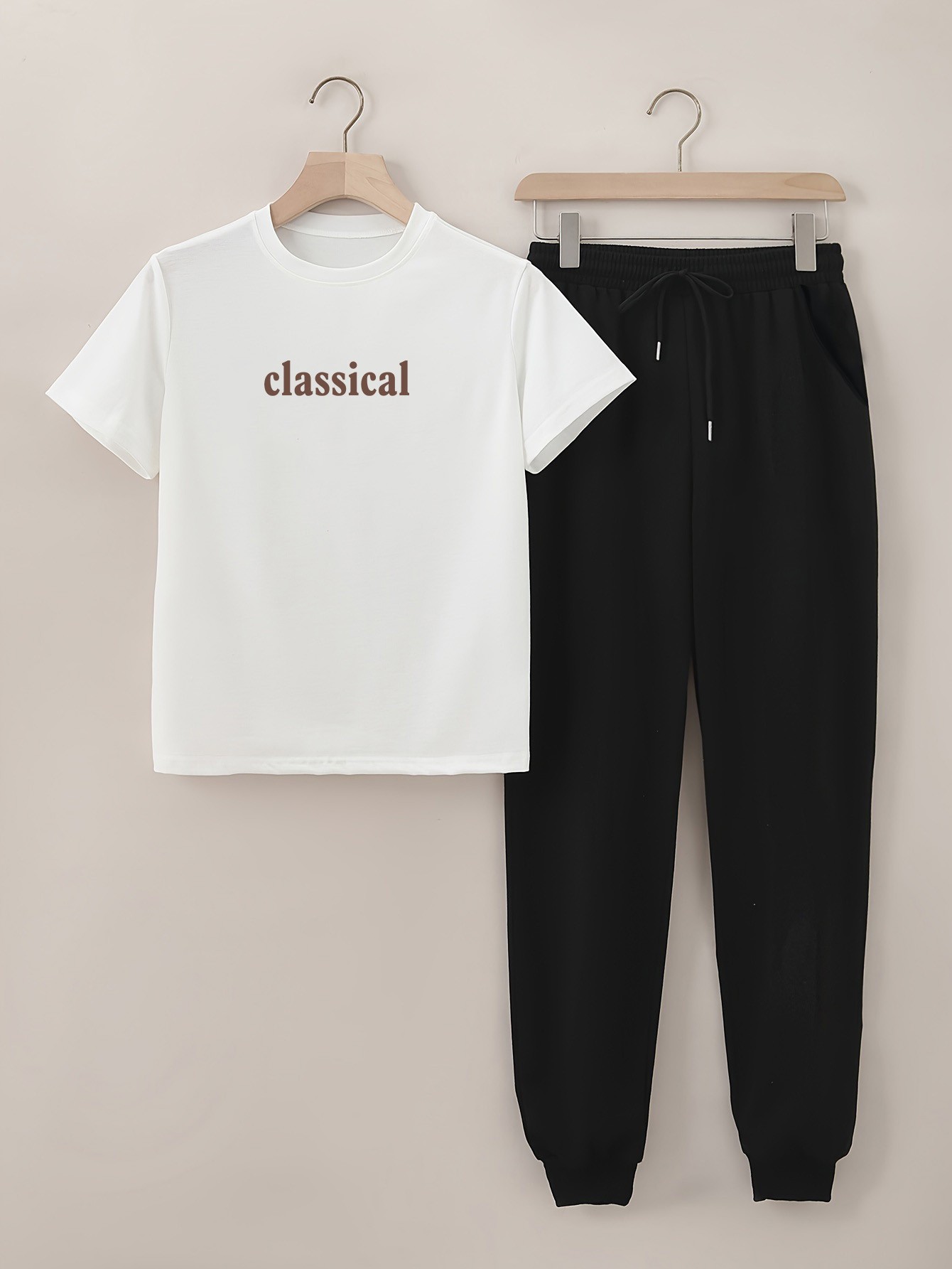Unisex Classical Baskılı Alt - Üst Eşofman Takımı