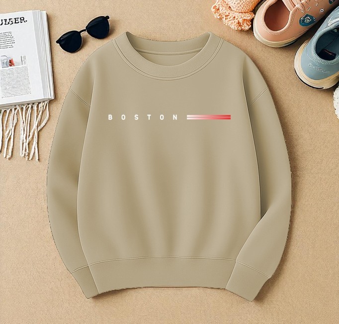 Unisex BOSTONUYAZI(BYZ) Tasarım Basklı Sweatshirt