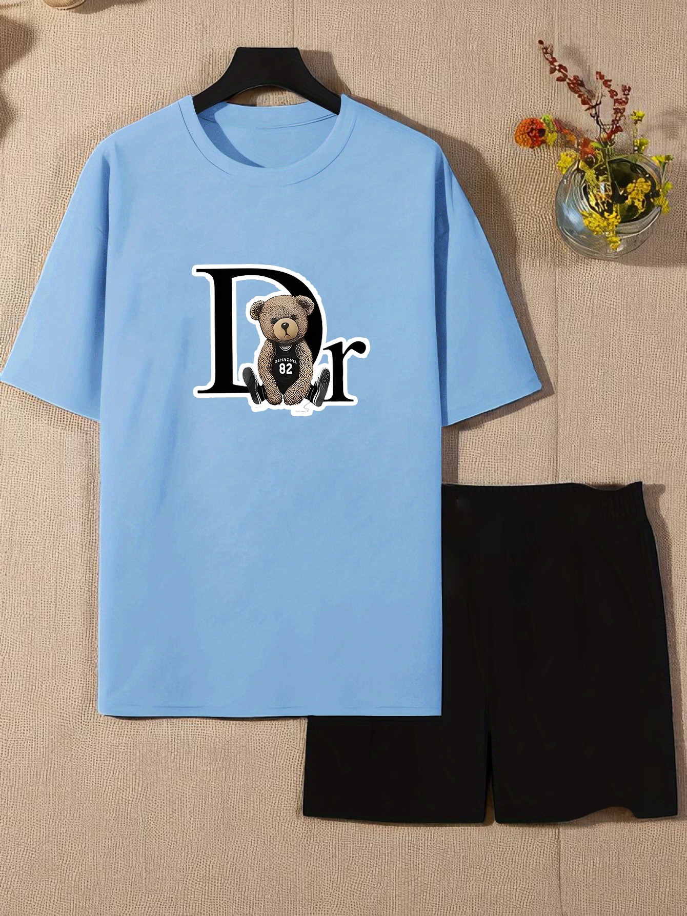 Unisex Dr. AYI Tasarım Basklı Tshirt Şort Takımı