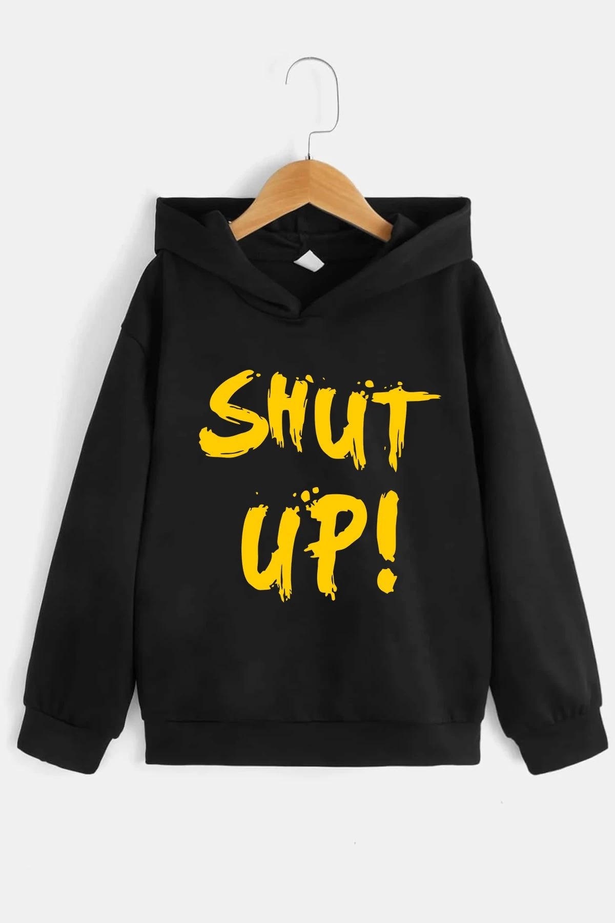 Çocuk Shut Up Baskılı Sweatshirt