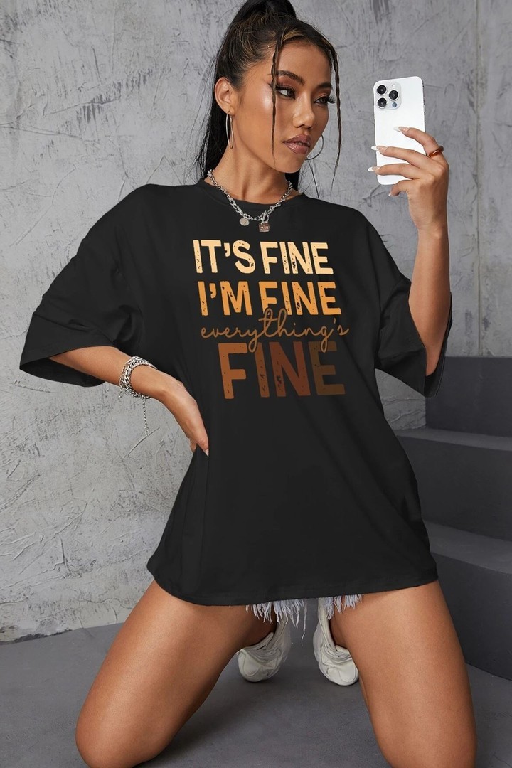 Unisex Fine Baskılı T-shirt