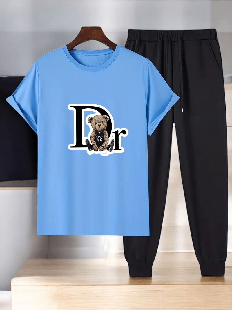 Unisex Dr: AYI Tasarım Basklı Tshirt Eşofman Takımı