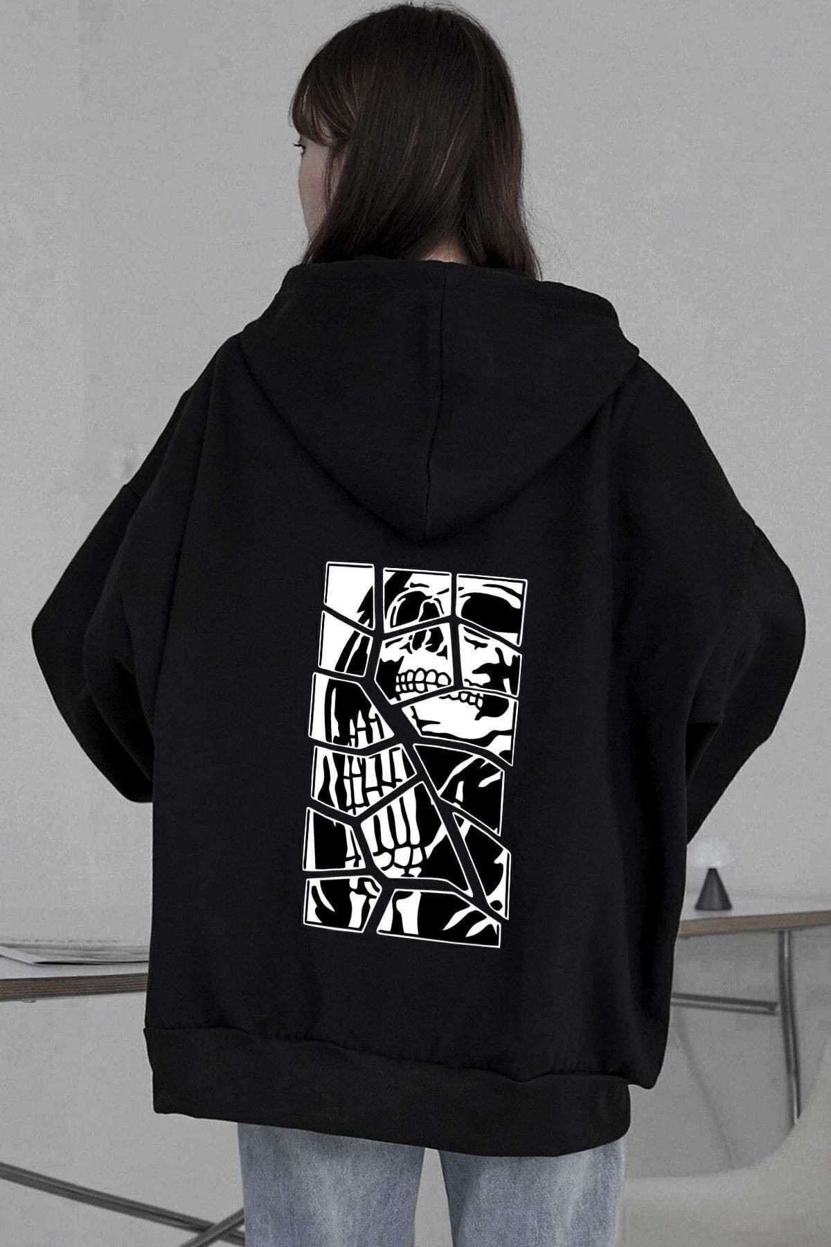 Skullcracked Pamuk Sweatshirt