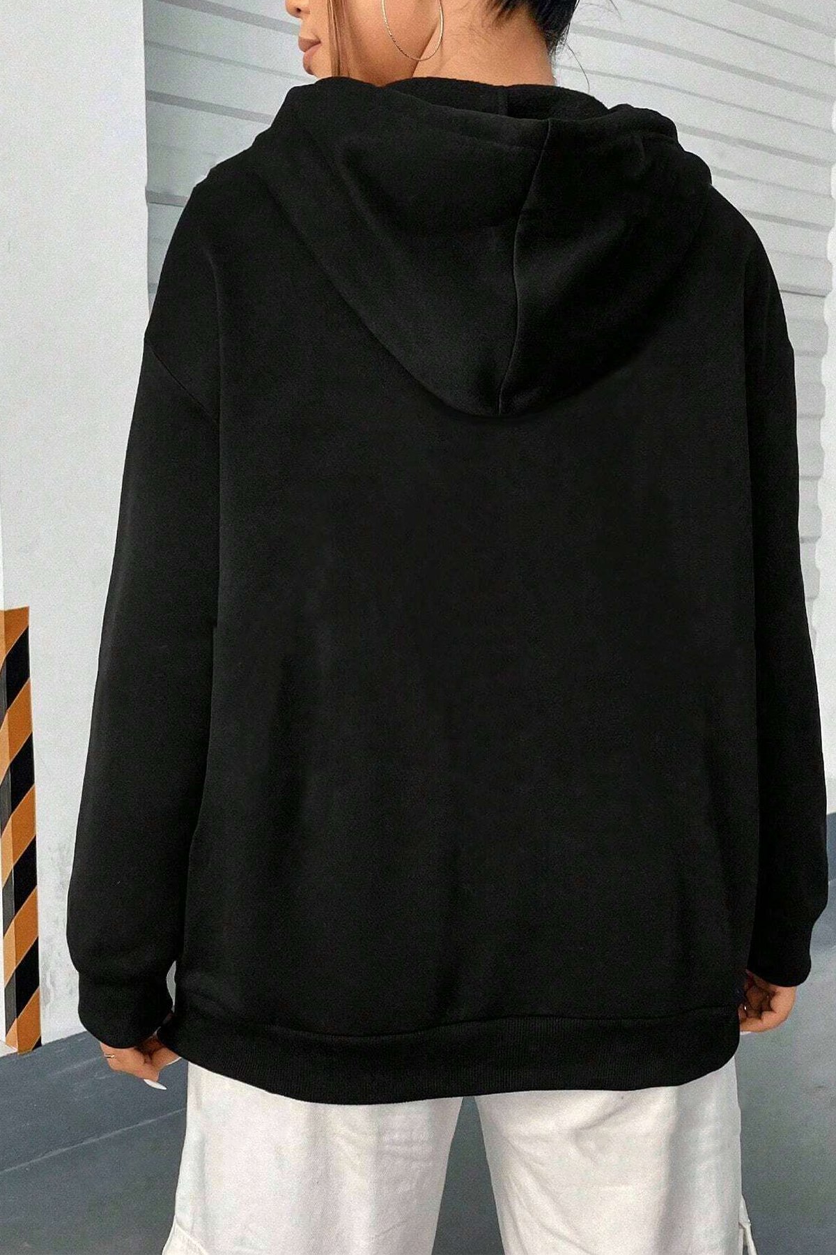 Mountain Baskılı Oversize Sweatshirt